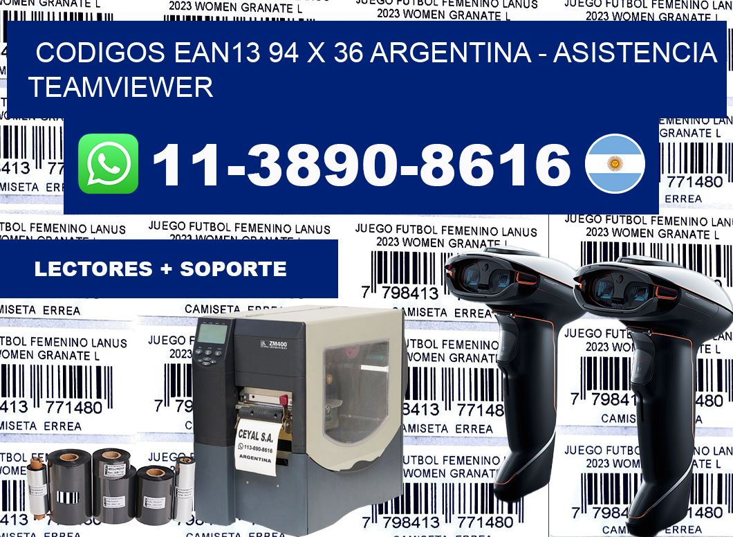 codigos ean13 94 x 36 argentina – asistencia teamviewer