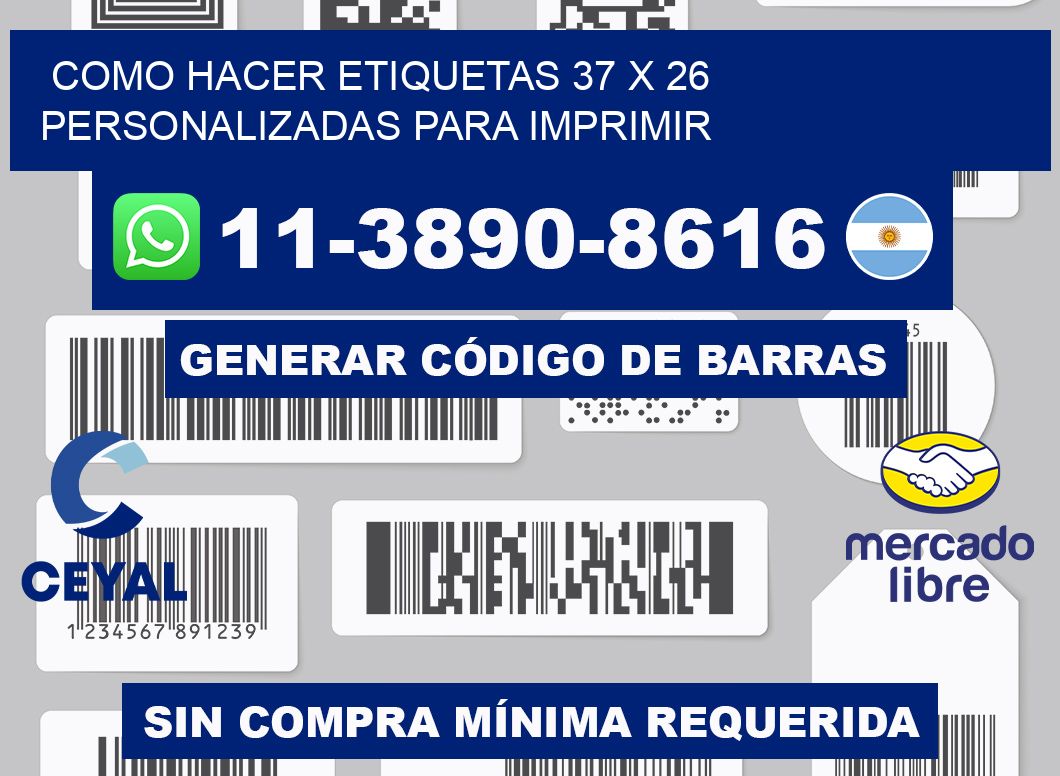 como hacer etiquetas 37 x 26 personalizadas para imprimir