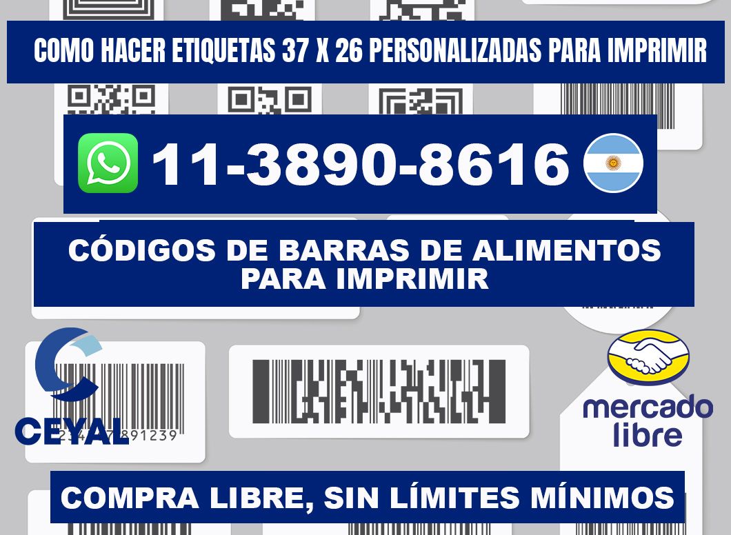 como hacer etiquetas 37 x 26 personalizadas para imprimir