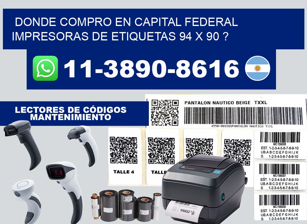 donde compro en capital federal impresoras de etiquetas 94 x 90 ?