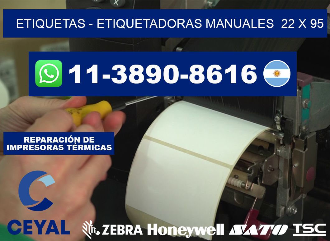 etiquetas - Etiquetadoras Manuales 22 x 95