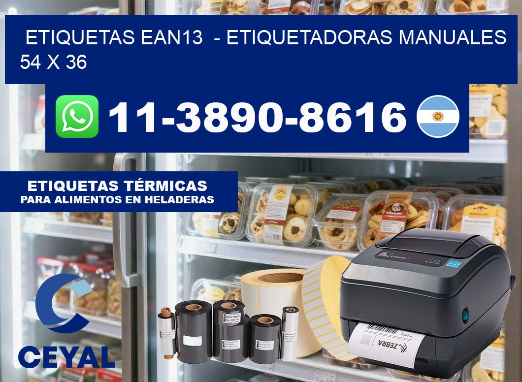 etiquetas ean13  – Etiquetadoras Manuales  54 x 36