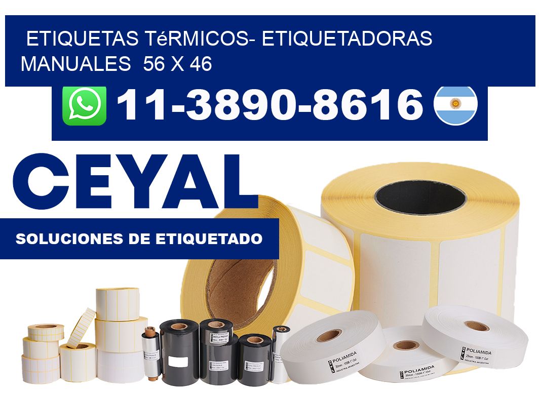 etiquetas térmicos- Etiquetadoras Manuales 56 x 46