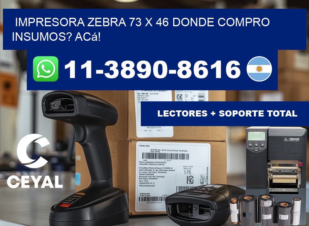 impresora zebra 73 x 46 Donde compro insumos? Acá!