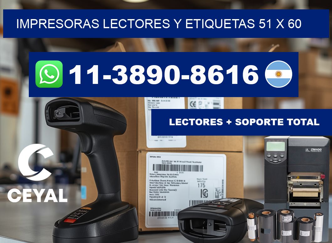impresoras lectores y etiquetas 51 x 60