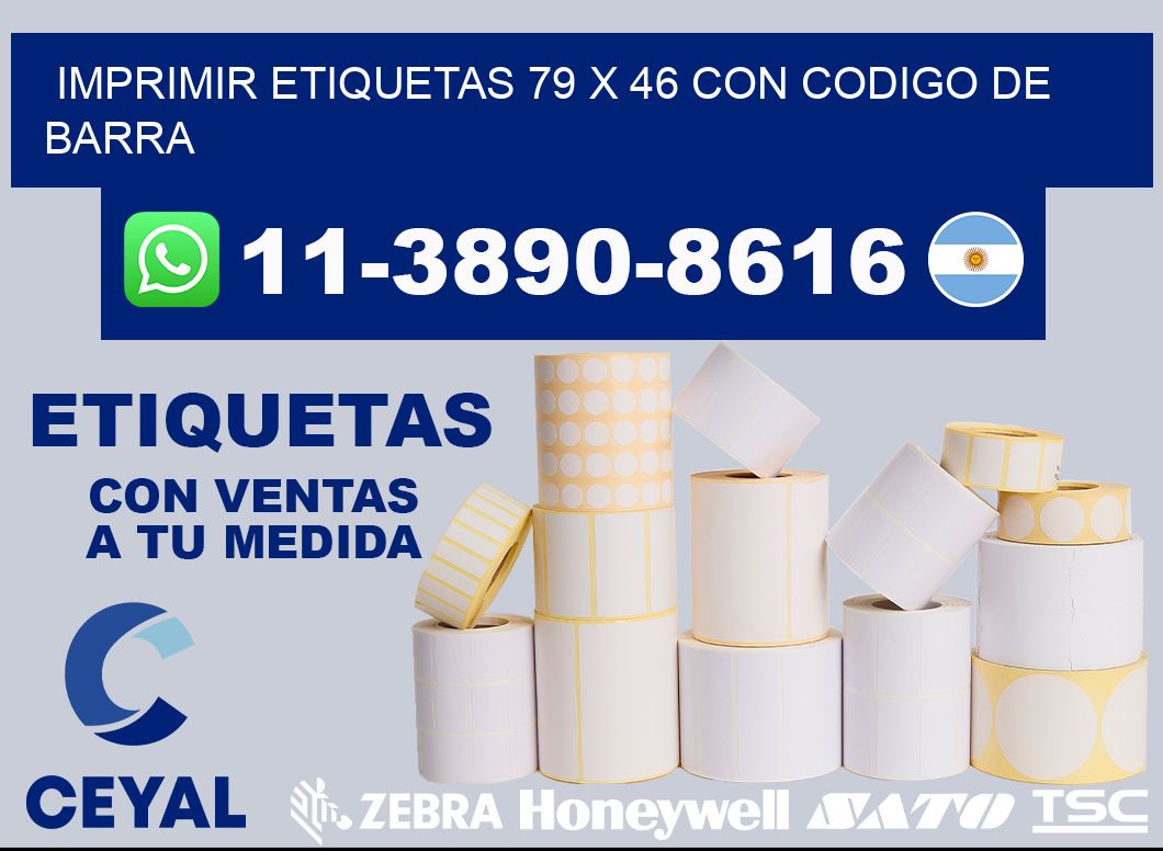 imprimir etiquetas 79 x 46 con codigo de barra