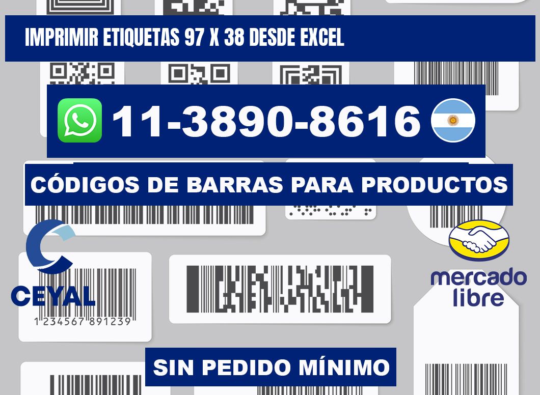 imprimir etiquetas 97 x 38 desde excel