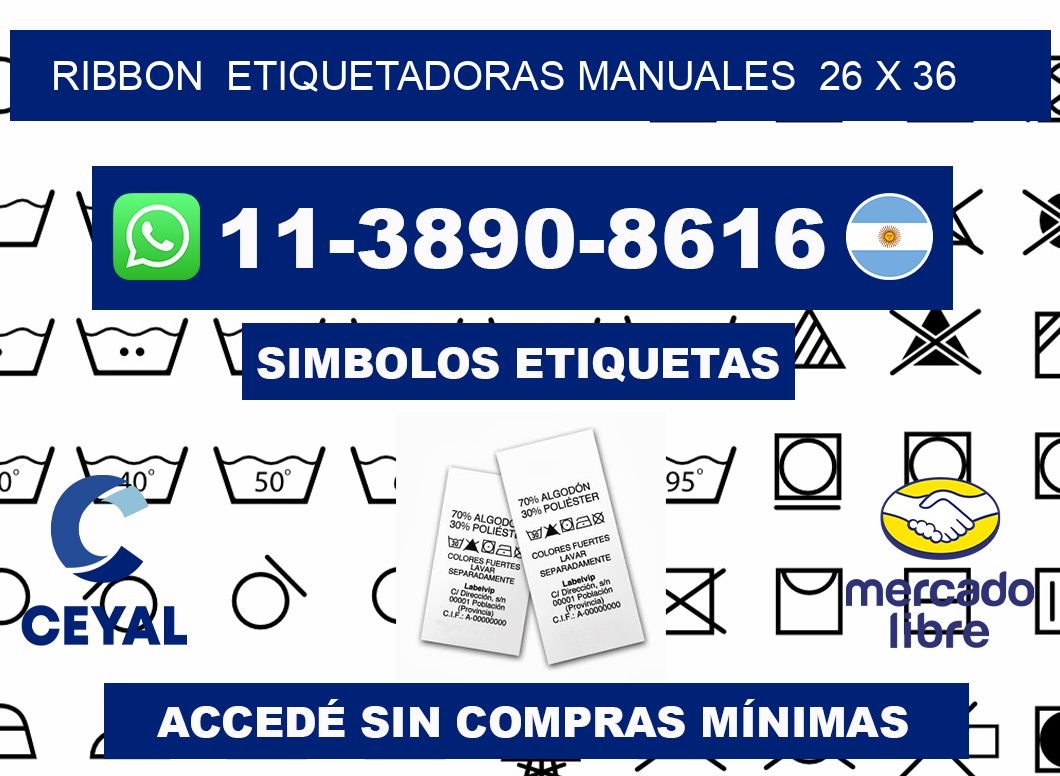 ribbon  Etiquetadoras Manuales  26 x 36
