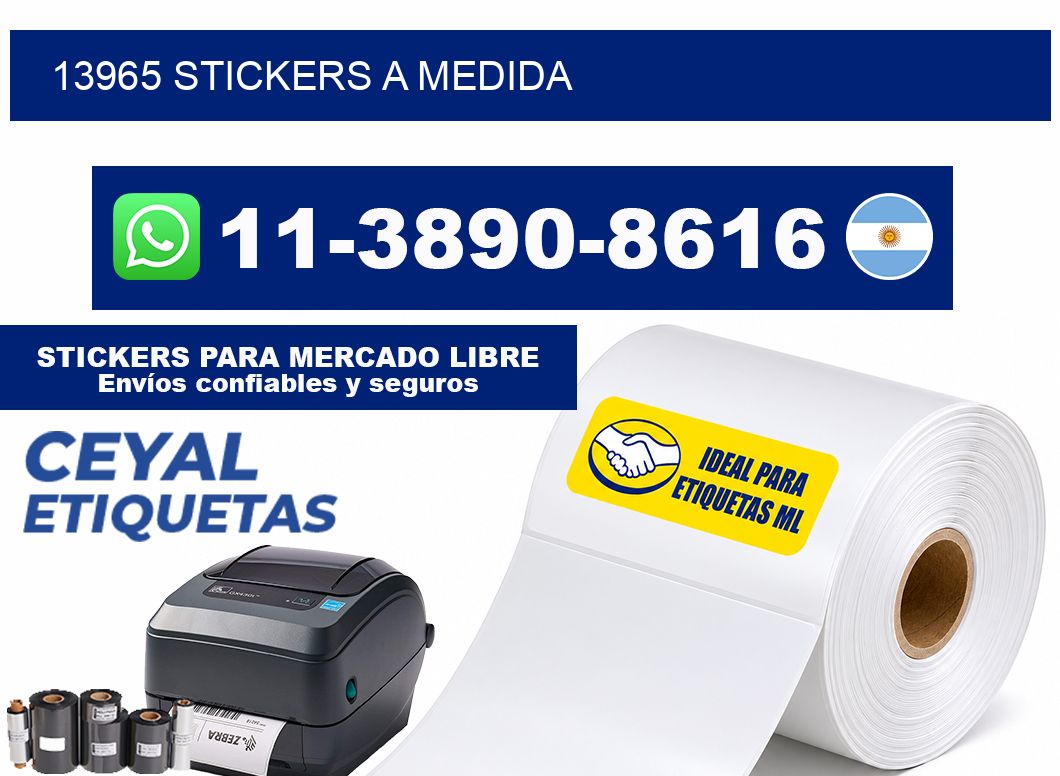 13965 stickers a medida