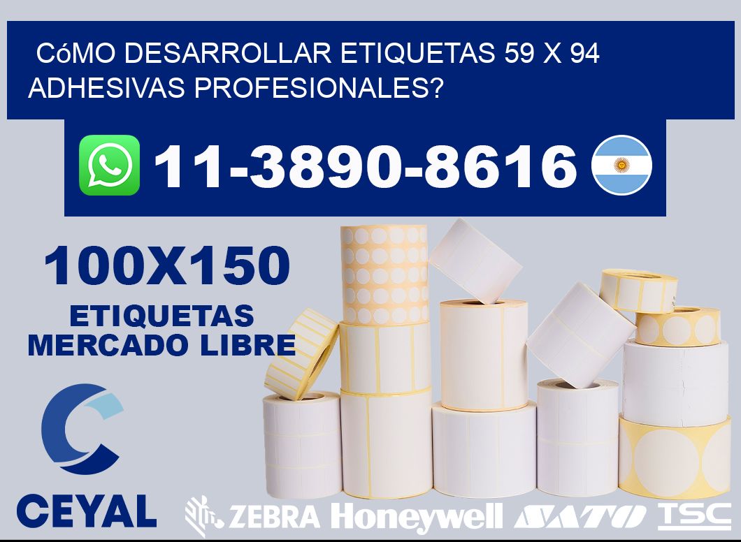 Cómo desarrollar etiquetas 59 x 94 adhesivas profesionales?