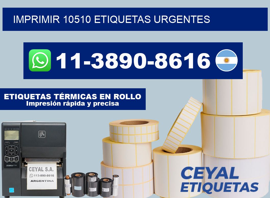 IMPRIMIR 10510 ETIQUETAS URGENTES