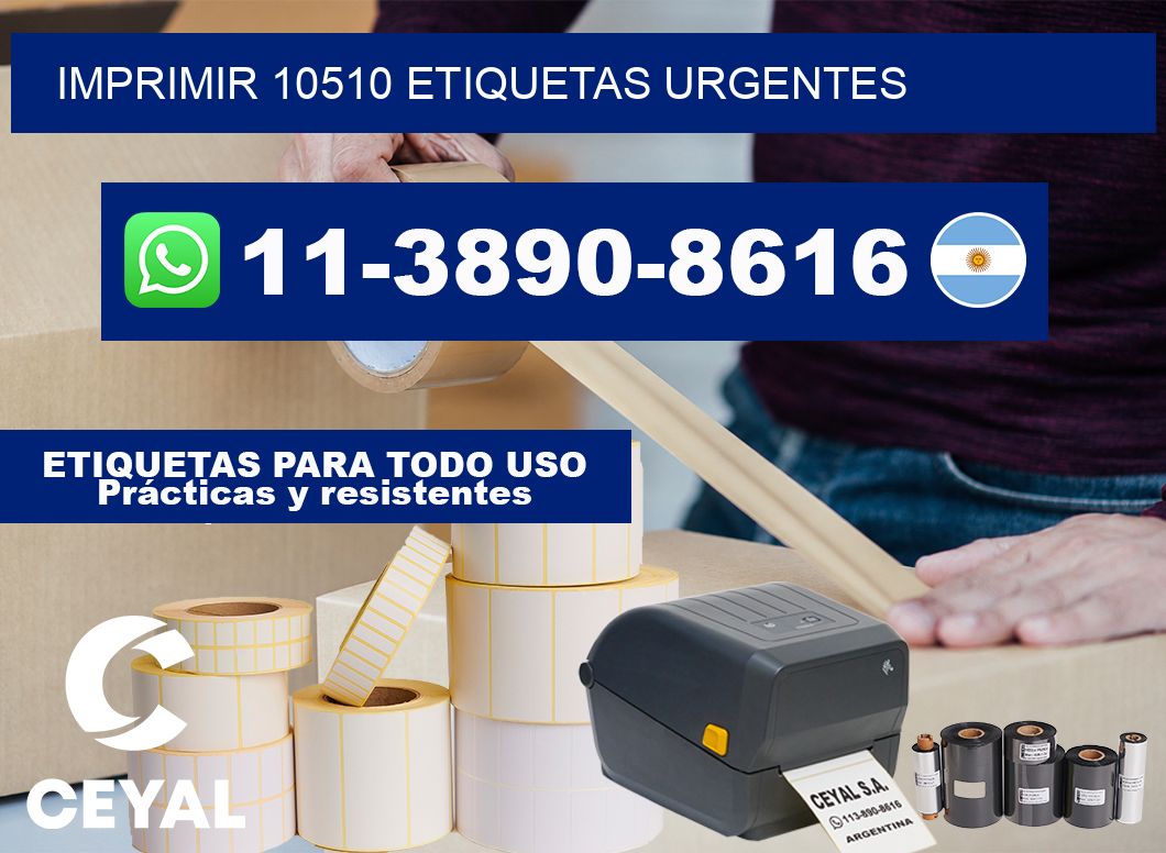 IMPRIMIR 10510 ETIQUETAS URGENTES