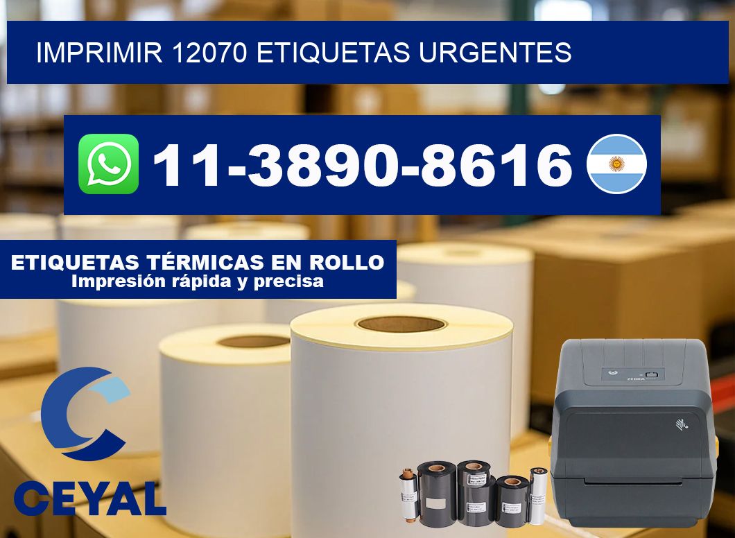 IMPRIMIR 12070 ETIQUETAS URGENTES