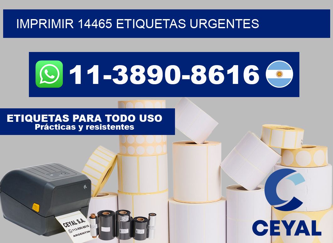 IMPRIMIR 14465 ETIQUETAS URGENTES