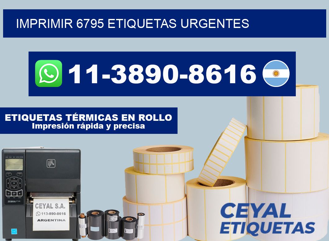 IMPRIMIR 6795 ETIQUETAS URGENTES