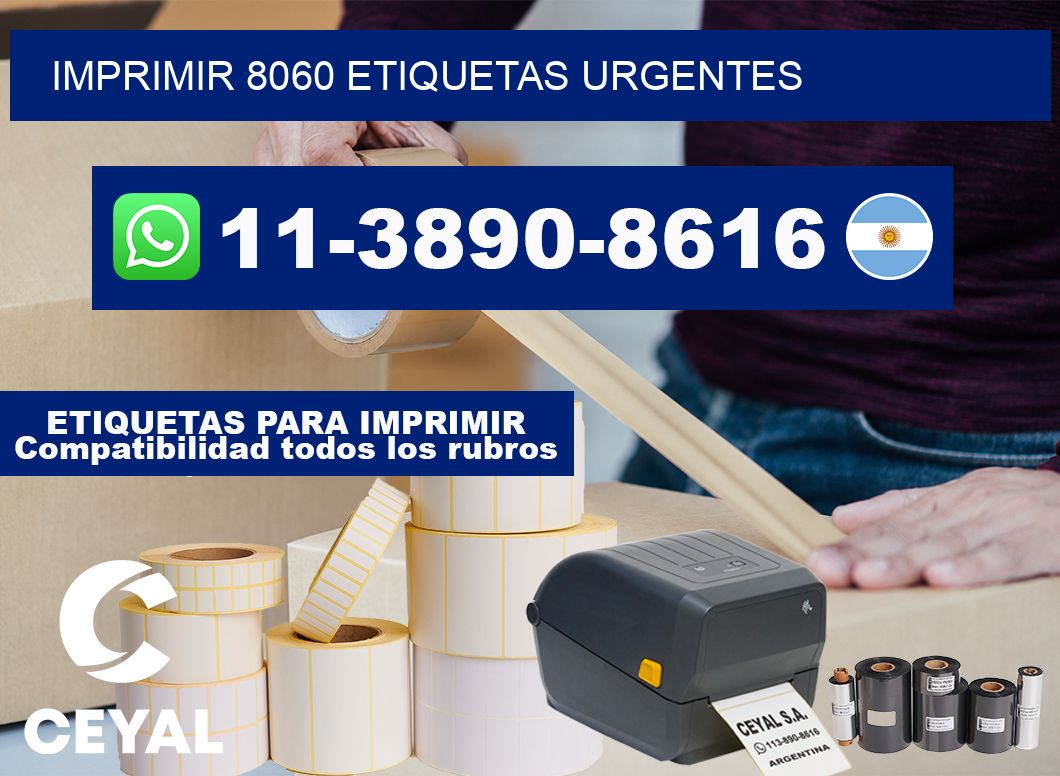 IMPRIMIR 8060 ETIQUETAS URGENTES