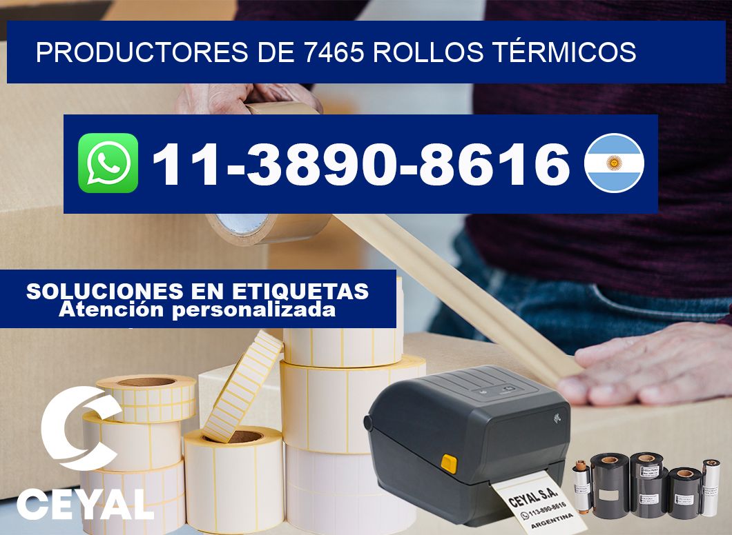 PRODUCTORES DE 7465 ROLLOS TÉRMICOS