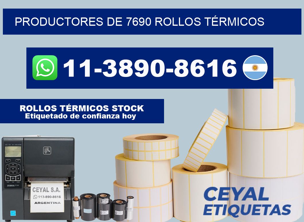 PRODUCTORES DE 7690 ROLLOS TÉRMICOS