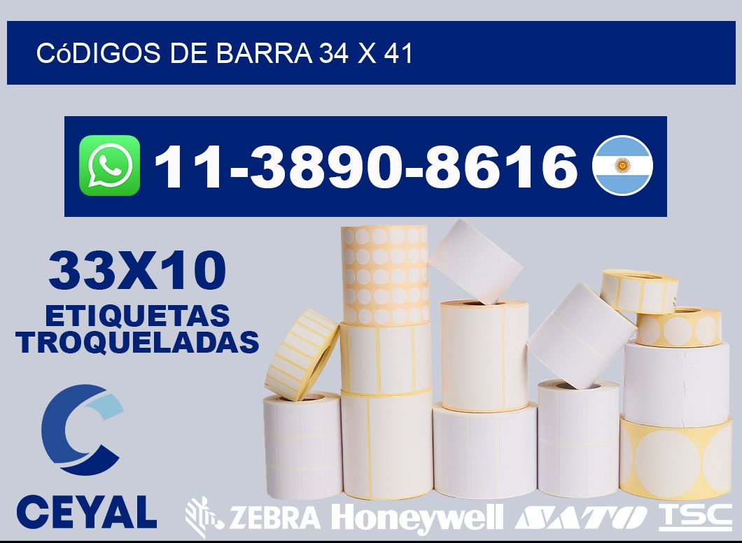 códigos de barra 34 x 41
