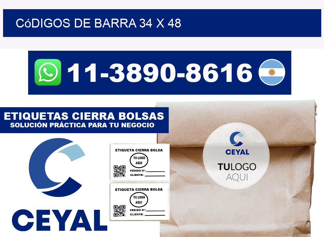 códigos de barra 34 x 48