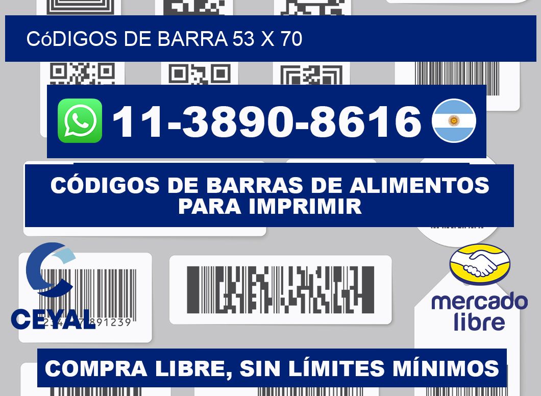 códigos de barra 53 x 70