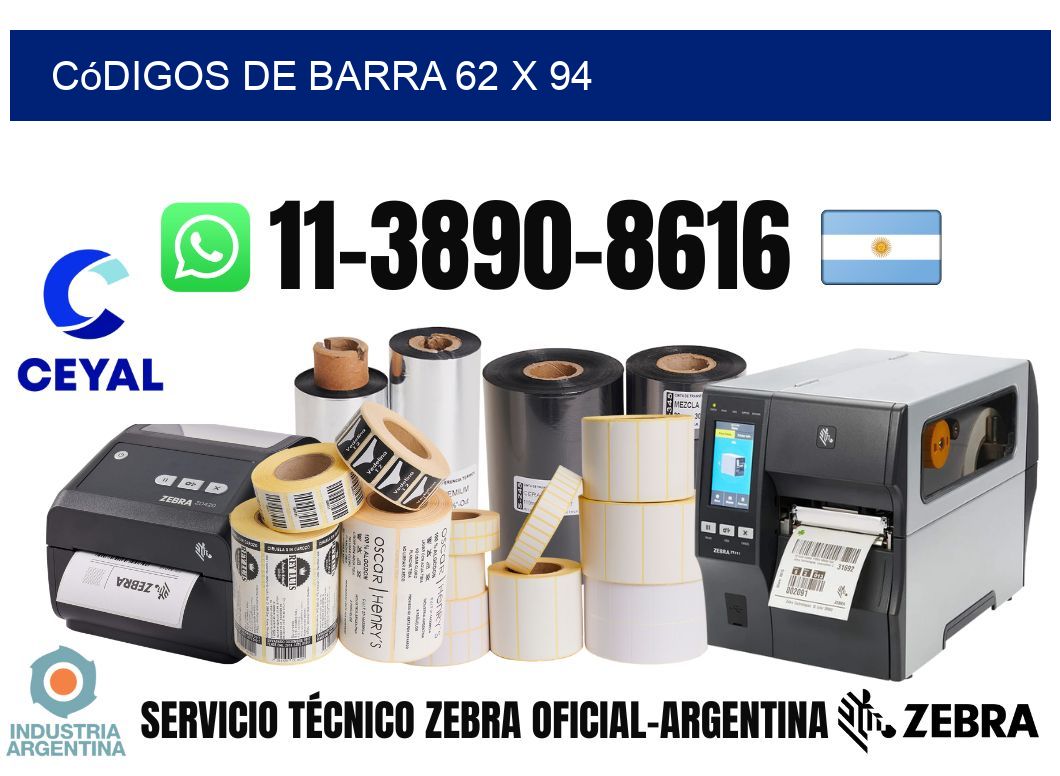 códigos de barra 62 x 94