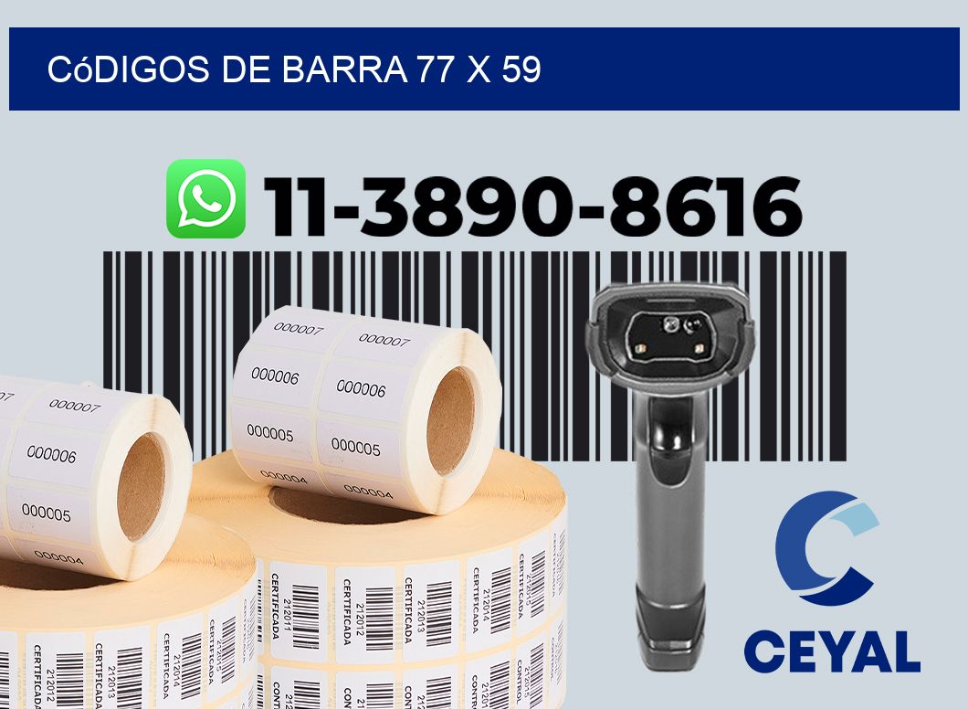 códigos de barra 77 x 59