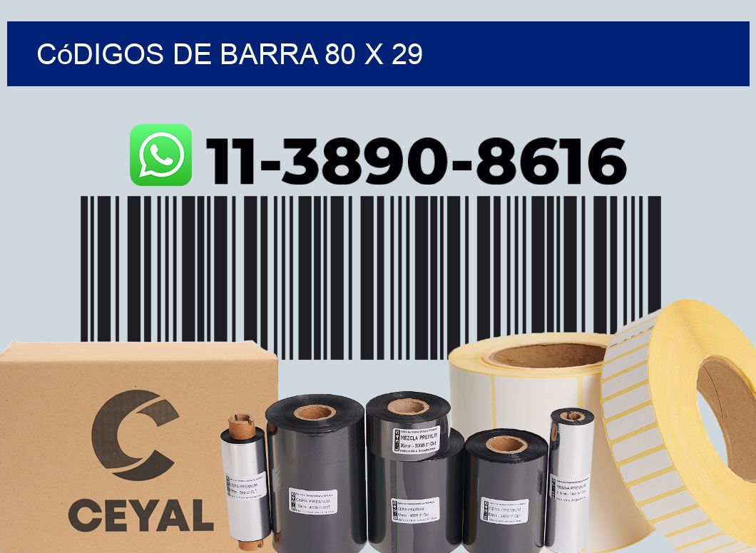 códigos de barra 80 x 29