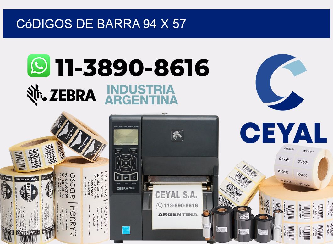 códigos de barra 94 x 57