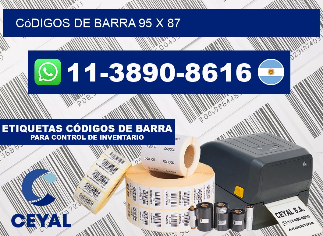 códigos de barra 95 x 87