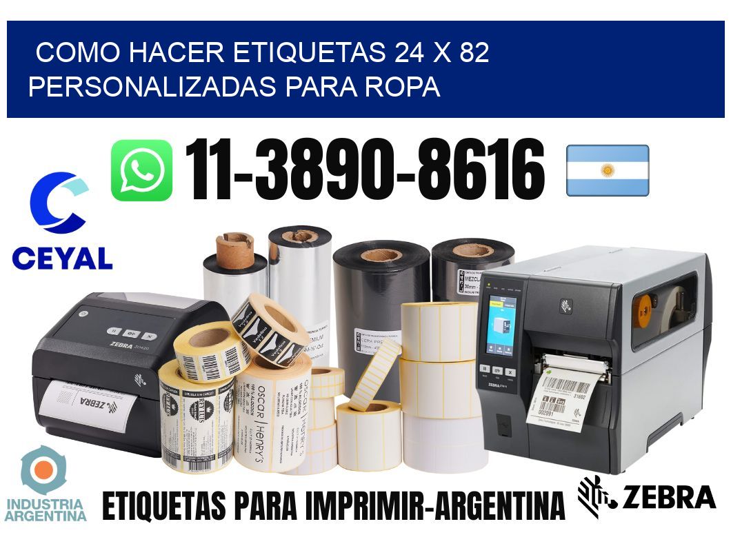 como hacer etiquetas 24 x 82 personalizadas para ropa