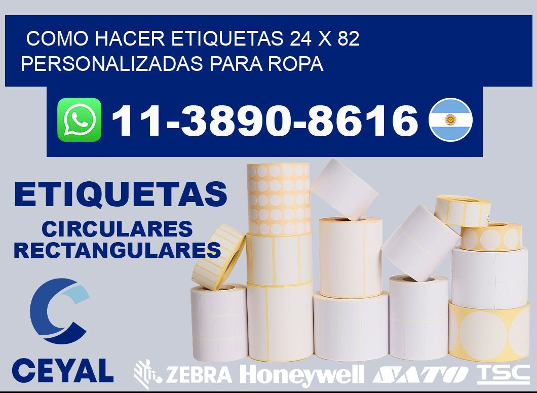 como hacer etiquetas 24 x 82 personalizadas para ropa