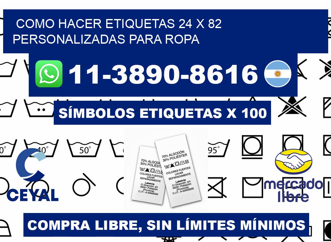 como hacer etiquetas 24 x 82 personalizadas para ropa