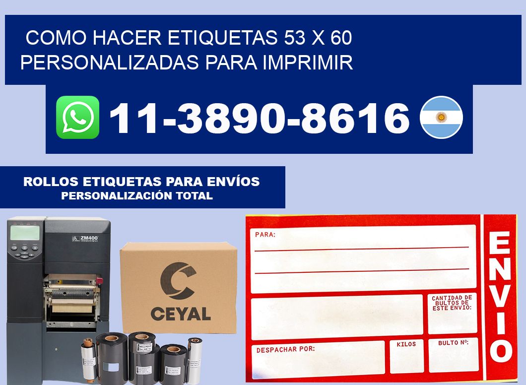 como hacer etiquetas 53 x 60 personalizadas para imprimir