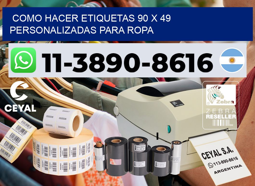 como hacer etiquetas 90 x 49 personalizadas para ropa