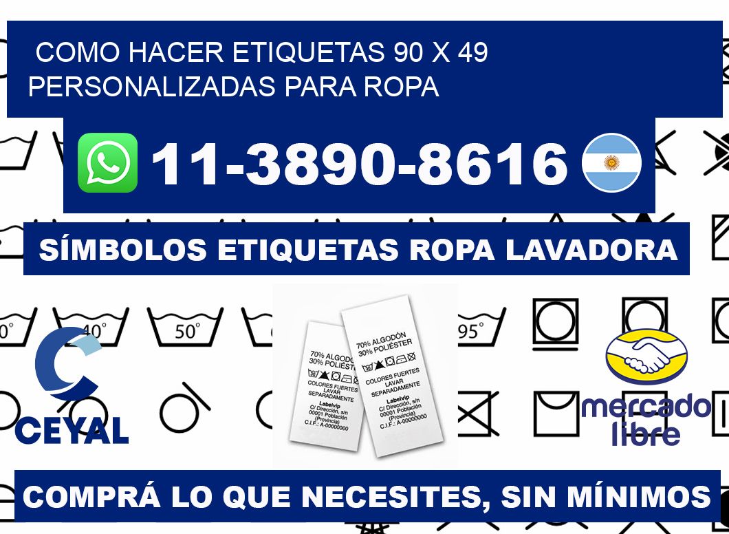 como hacer etiquetas 90 x 49 personalizadas para ropa
