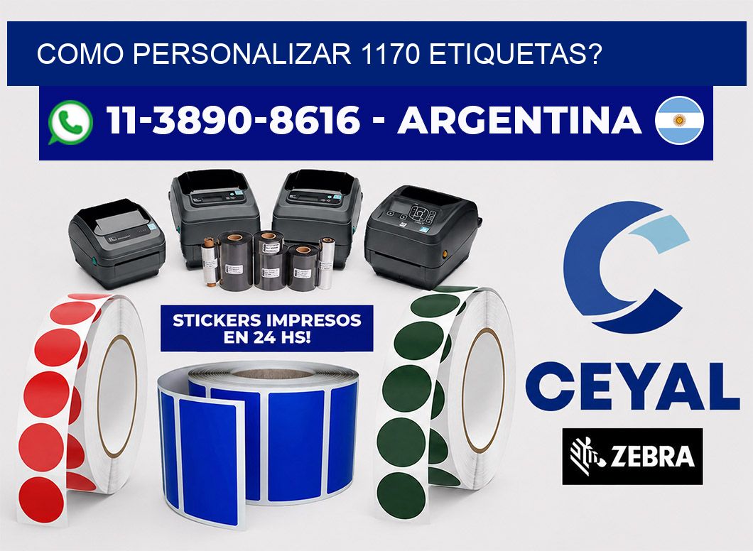 como personalizar 1170 etiquetas?