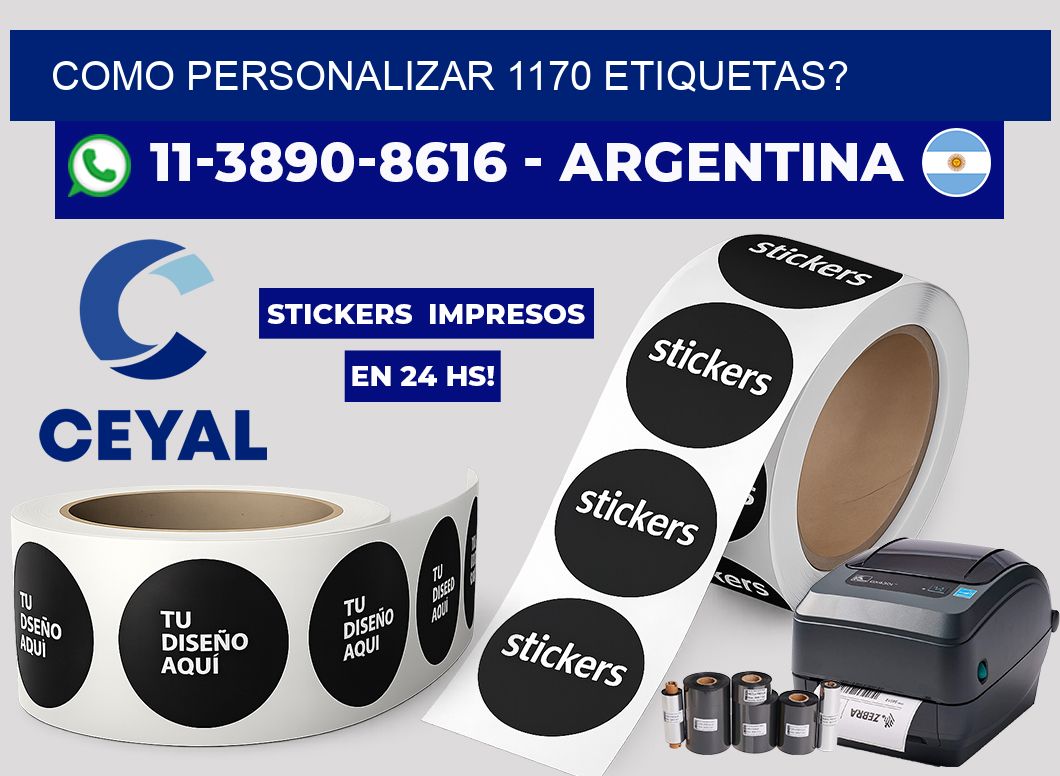 como personalizar 1170 etiquetas?