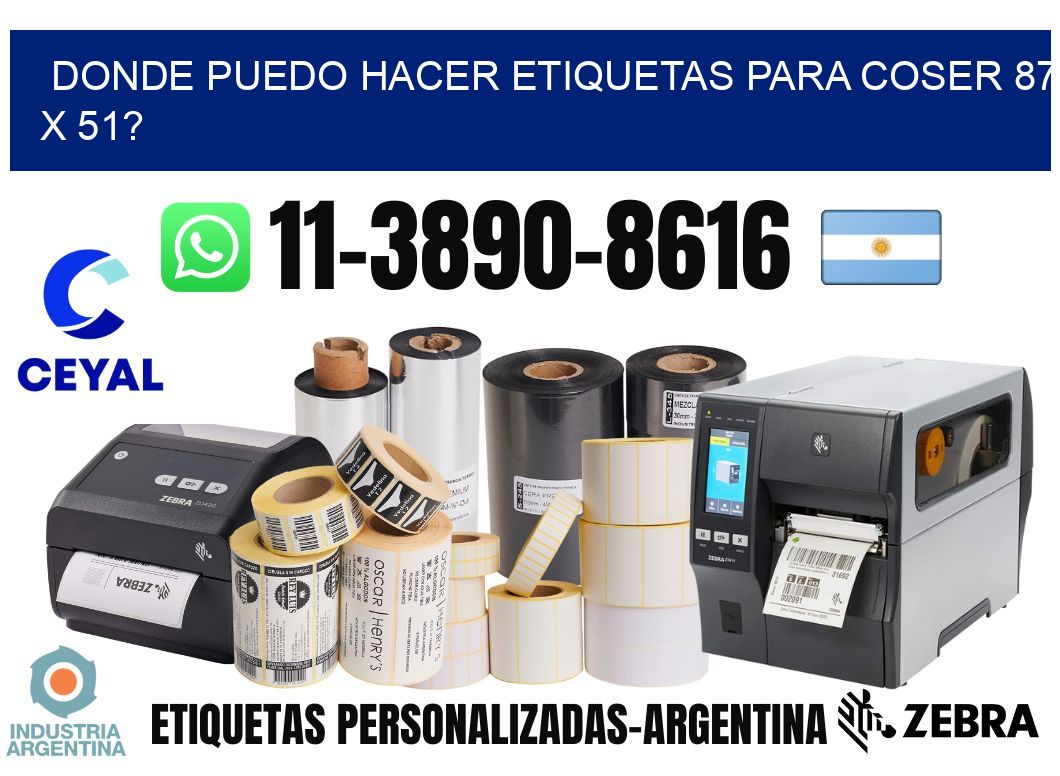 donde puedo hacer etiquetas para coser 87 x 51?