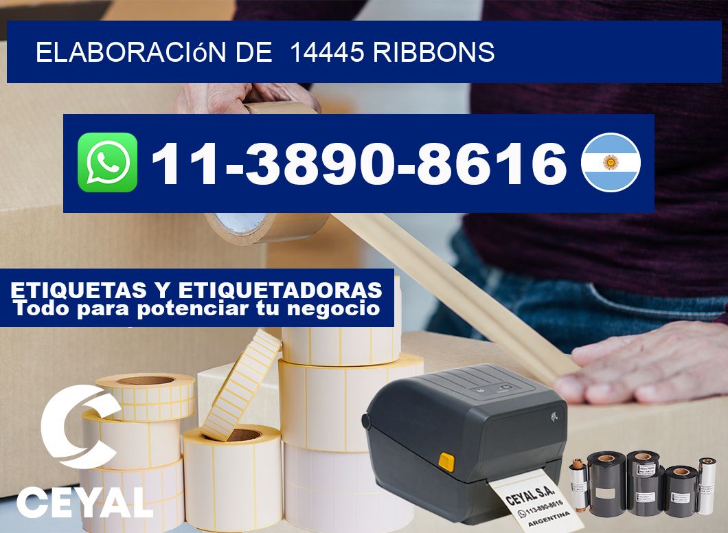 elaboración de 14445 ribbons