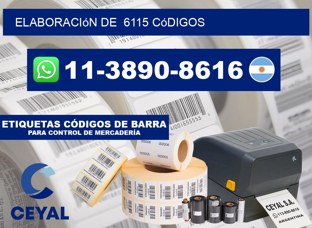 elaboración de 6115 códigos