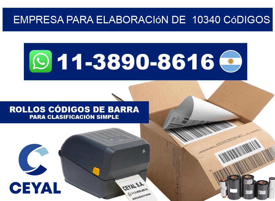 empresa para elaboración de  10340 códigos