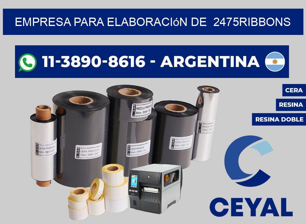 empresa para elaboración de  2475ribbons