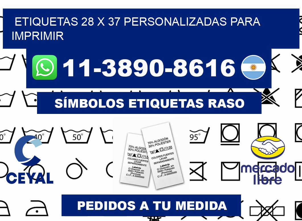 etiquetas 28 x 37 personalizadas para imprimir