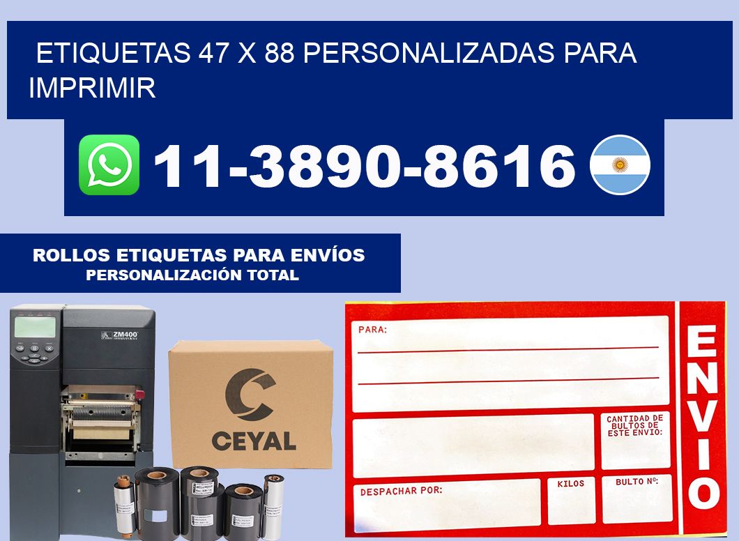 etiquetas 47 x 88 personalizadas para imprimir