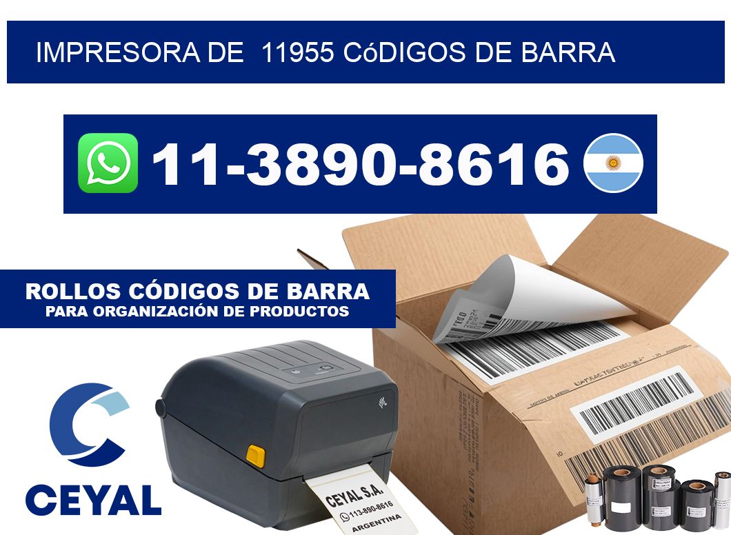 impresora de  11955 códigos de barra
