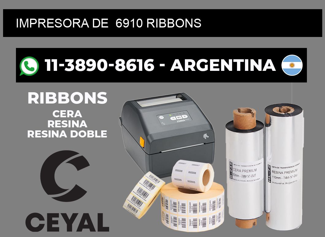 impresora de 6910 ribbons
