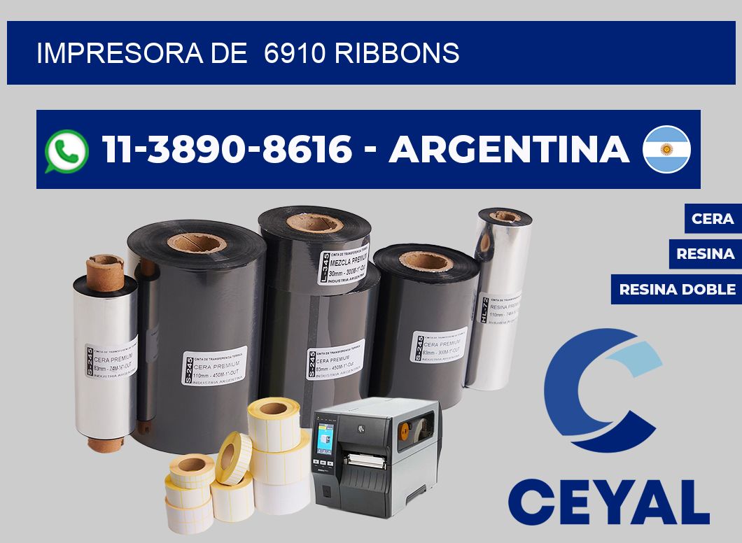 impresora de  6910 ribbons