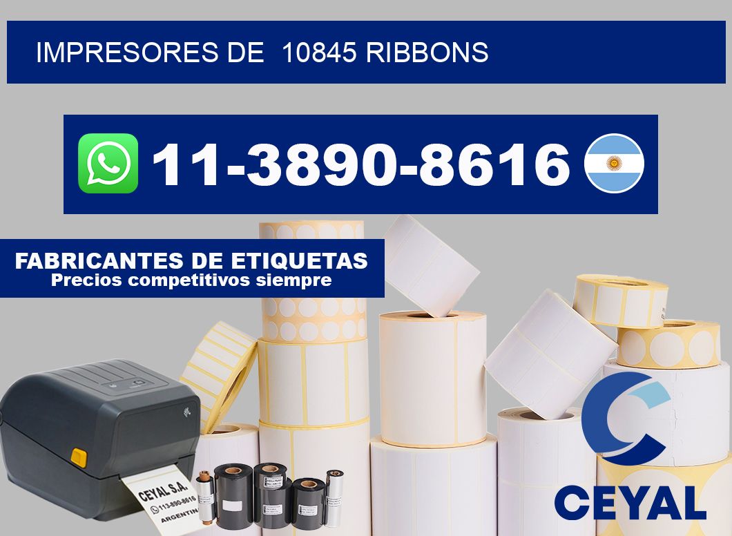 impresores de  10845 ribbons