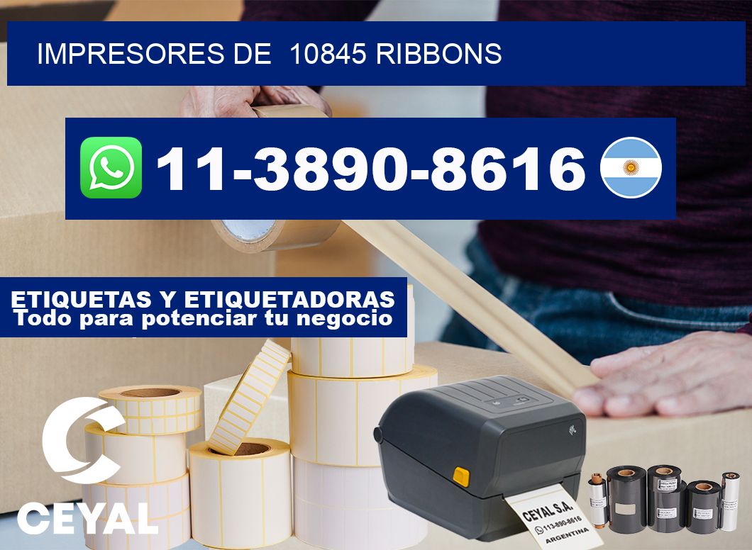 impresores de  10845 ribbons